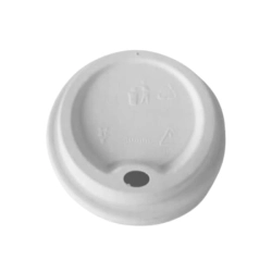 Pokrywki z trzciny cukrowej 90 mm naturalny - 50 szt/opak