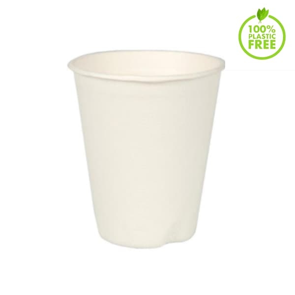 Kubki do kawy z trzciny cukrowej 250 ml 80 mm - 50 szt./opak.