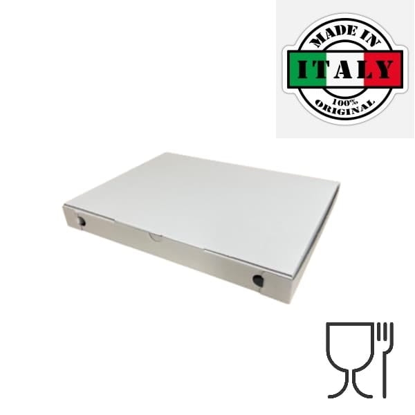 Pudełko papierowe PINSA 30 x 40 x 4 cm, biały - 100 szt./opak