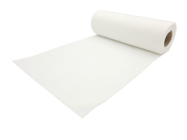 Czyściwo dziurkowane włókninowe BIAŁE – 115 listków/rolka – 42 mb 2