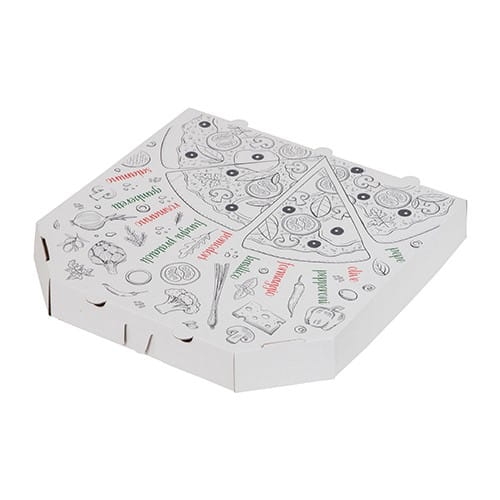 Karton na pizzę, prostokątny 32 x 32 x 4 cm - 50 szt./opak.