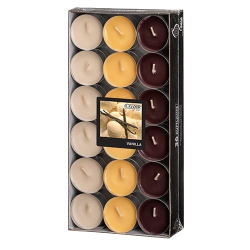 Świece podgrzewacze zapachowe Tealight, Wanilia - 36 szt./opak.