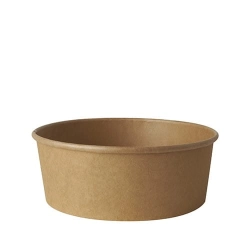 Miski pojemnik 185 mm papierowy PE - 1100 ml kraft - 50 szt./opak.