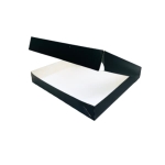 Pudełko na sushi papierowe z okienkiem 32 x 32 x 5 cm czarny - 50 szt./opak.