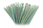 Słomki papierowe 19,7 x 6 mm pastelowe mix kolorów - 100 szt./opak