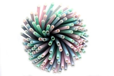 Słomki papierowe 19,7 x 8 mm pastelowe mix kolorów - 100 szt./opak 2