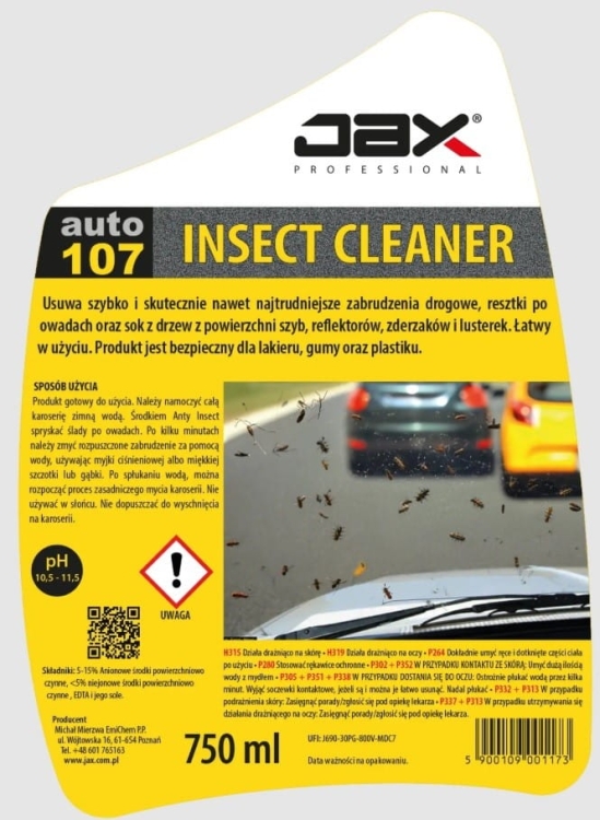 Preparat do usuwania owadów JAX 107 - 750 ml 2