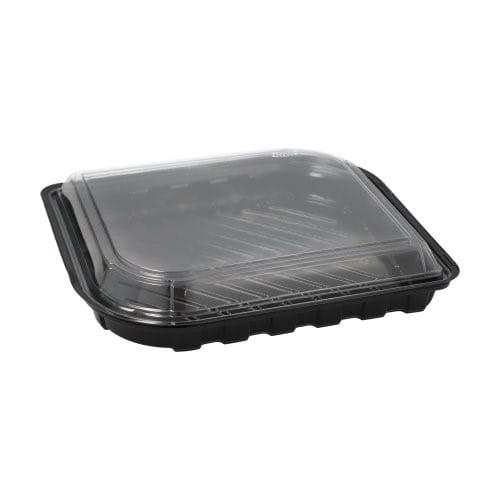 Pojemnik na sushi z wieczkiem r-PET  21 x 18 x 4,3 cm - 50 szt./opak.