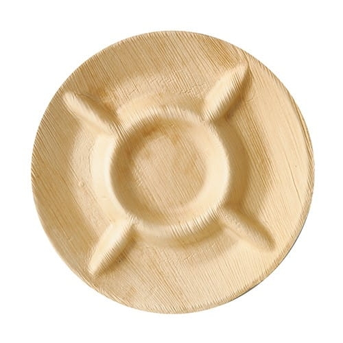 Talerz z liścia palmowego "pure" 5 części 24,5 cm - 6 szt./opak.