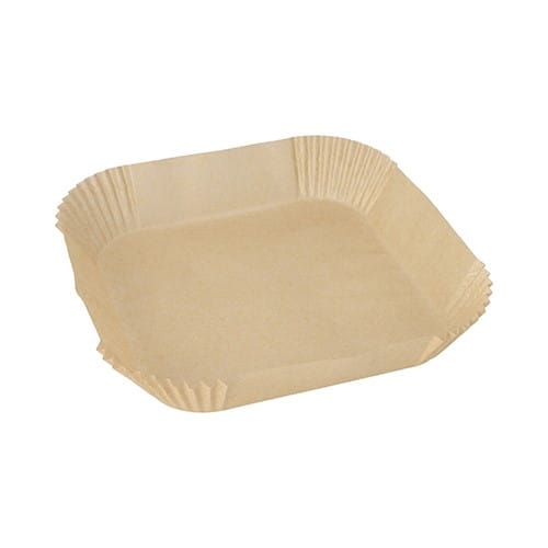 Foremka z papieru do pieczenia do frytkownic na gorące powietrze 20 x 20 cm - 100 szt./opak