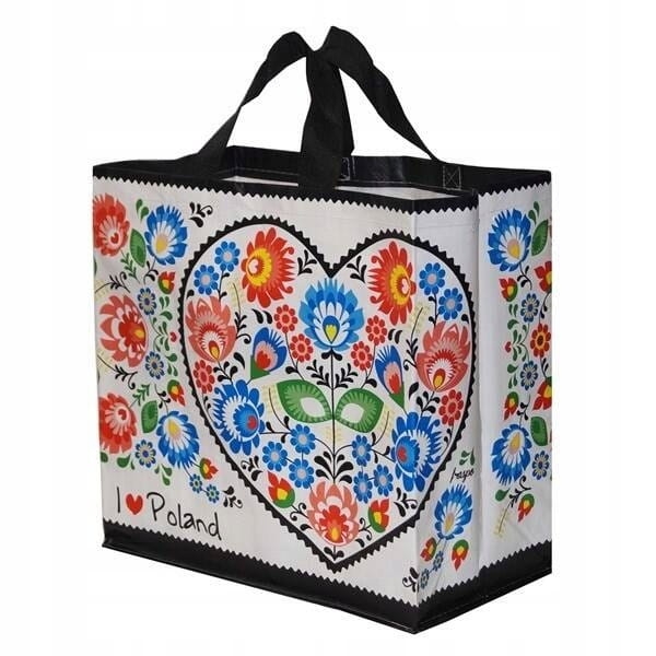Torba wielokrotnego użytku PP SERCE FOLKLOR - 24 l - 1 sztuka  2