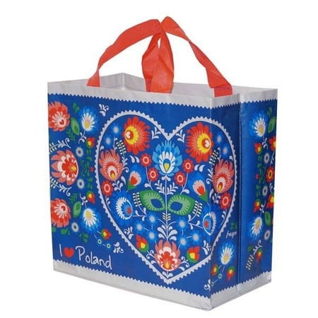 Torba wielokrotnego użytku PP SERCE FOLKLOR - 24 l - 1 sztuka  5