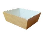 Tacka snack wave z falbanką 11 x 9 x 5 cm - 50 szt./opak