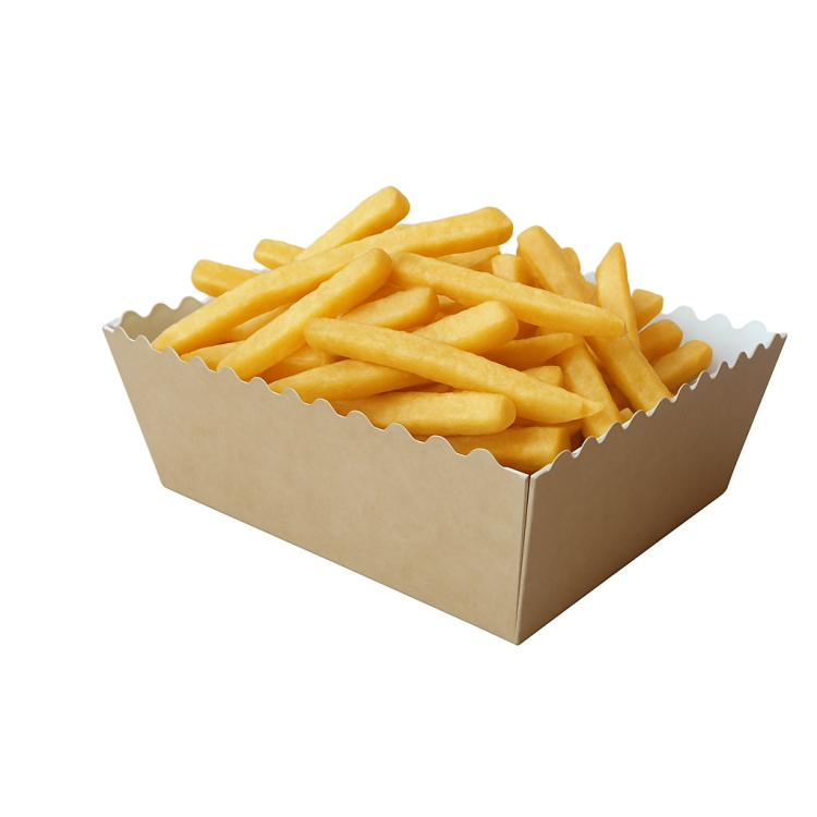 Tacka snack wave z falbanką 11 x 9 x 5 cm - 50 szt./opak 2