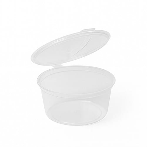 Sosjerka (PP) REUSE z przykrywką 80 ml, okrągła - 50 szt./opak.