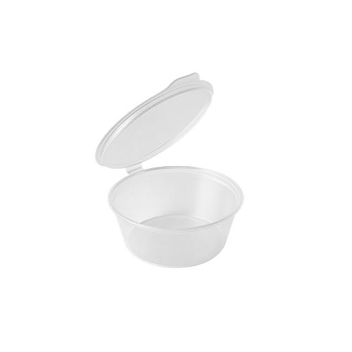 Sosjerka z przykrywką 60 ml, okrągła - 50 szt./opak.