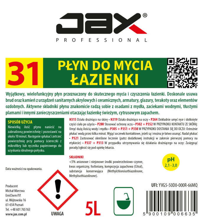 Płyn do mycia łazienki - 5000 ml 2