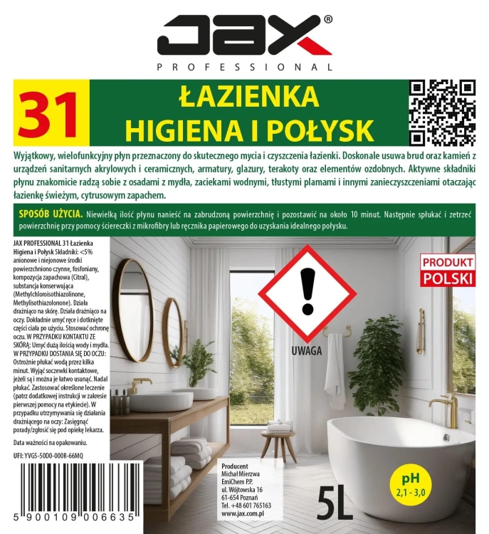 Płyn do mycia łazienki - 5000 ml 3