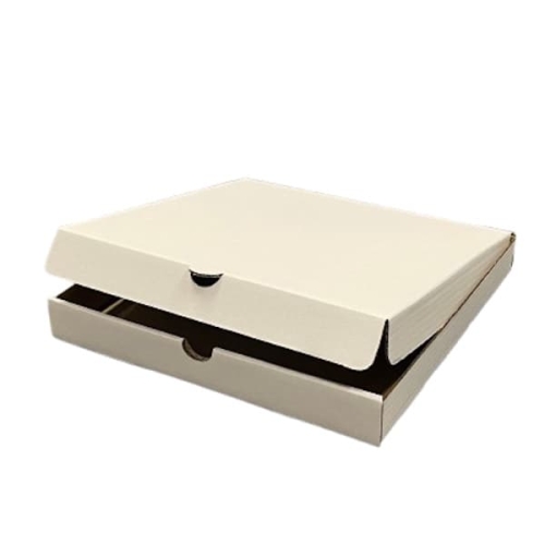 Karton na pizzę 30 x 30 x 4 cm, proste rogi, tektura 3-falista typ B, 360g/m² - 50 szt./opak.