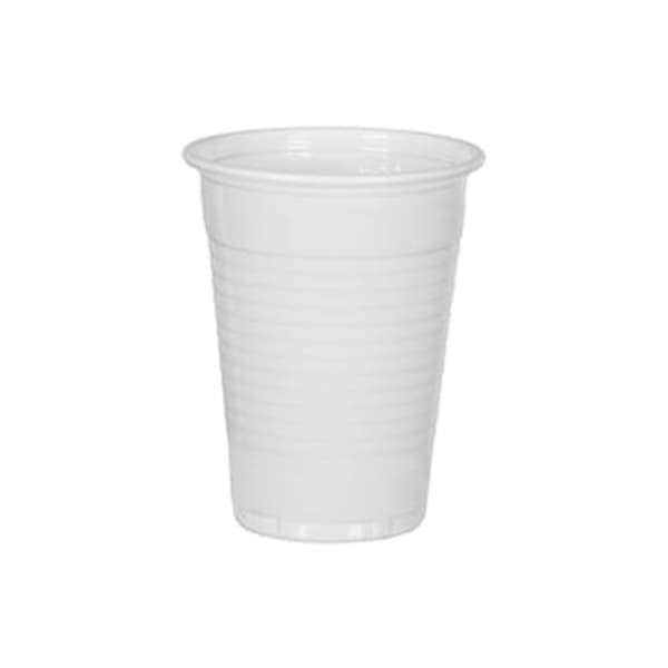 Kubek plastikowy do napojów 200 ml, waga 1,8 g PP biały - 100 szt/opak