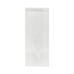 Torebka papierowa fałdowa biała 10 x 5 x 25 cm - 1000 szt./opak.
