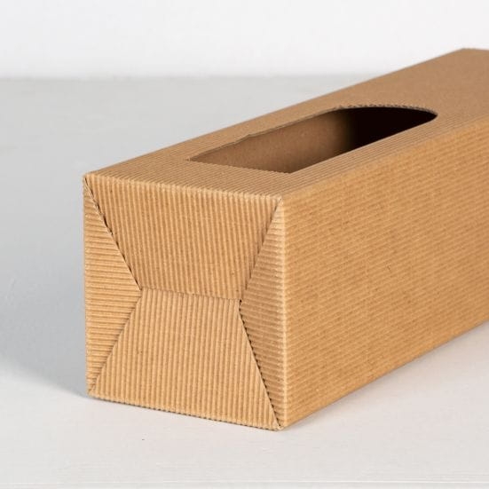 Opakowanie na wino karbowane z rączką - 1 szt 6