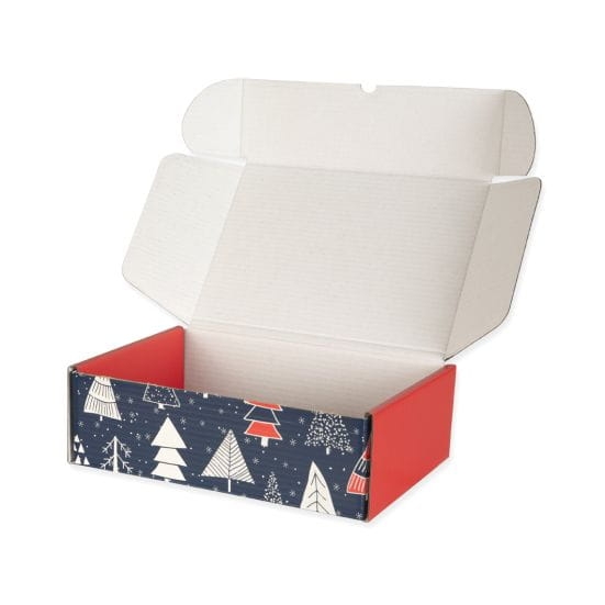 Pudełko prezentowe Świąteczne Choinki 33,5 x 23 x 10 cm - 1 szt 3