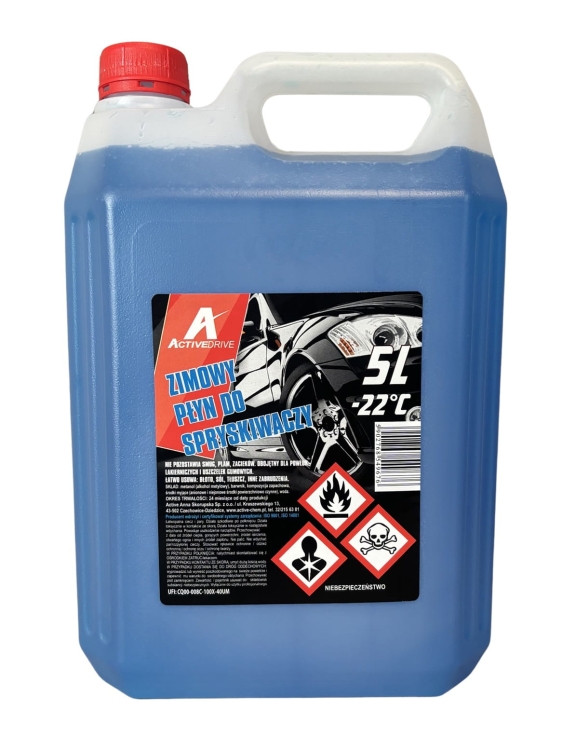 Płyn do spryskiwaczy zimowy -22 °C - ACTIVEDRIVE  - 5 L