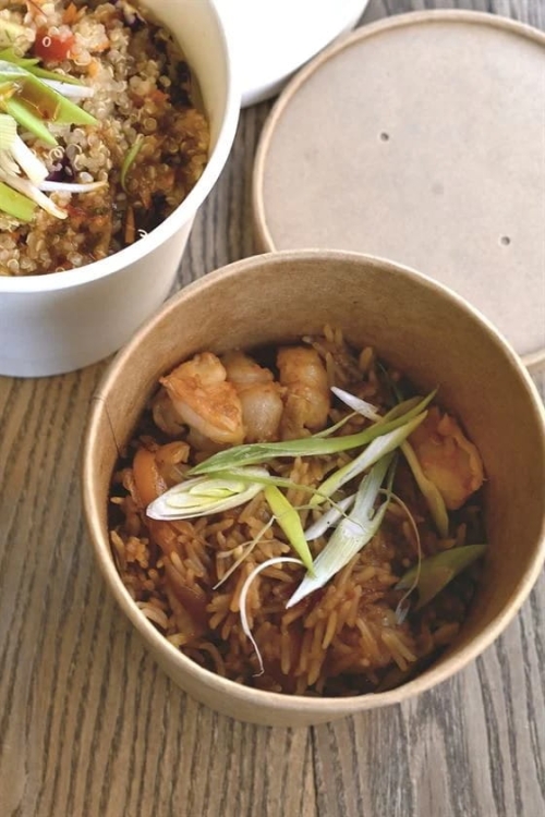 Pokrywki kraft do pojemników na zupę 115 mm – 25 szt. (do kubków i misek kraft) 3