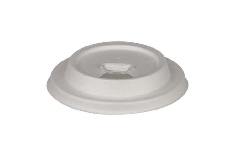 Pokrywki z pulpy trzcinowej na kubki papierowe 80 mm Safelock – 50 szt. 3