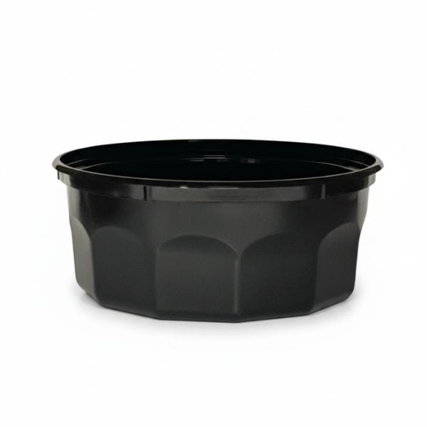 Pojemnik plastikowy G4, 350 ml, czarny  - 50 szt./opak
