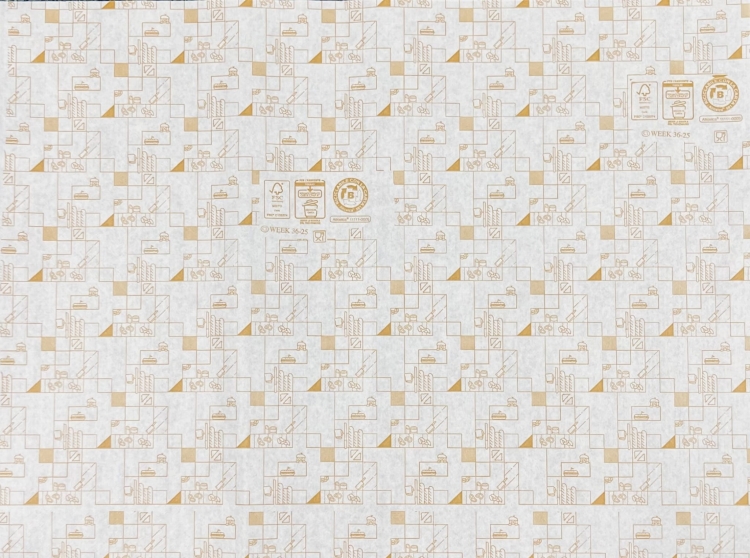 Papier foliowany z nadrukiem Gastronomia 33 x 40 cm- 400 arkuszy/opak