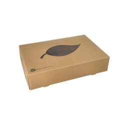 Kartony cateringowe z papieru 35,7 x 24,7 x 8 cm - 10 szt./opak