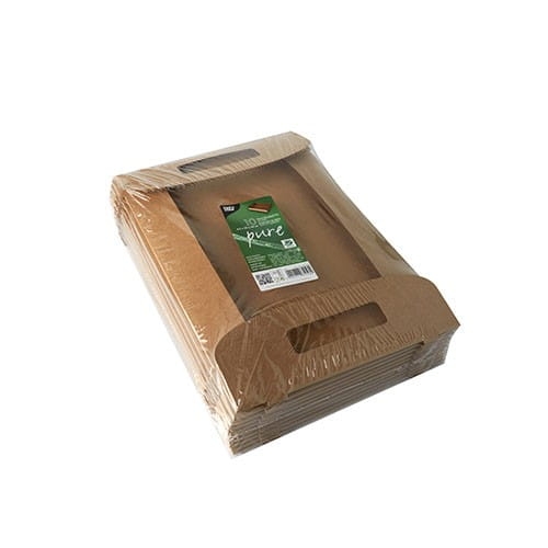 Tacka z papieru 35 x 24 x 4,5 cm brąz 100% fair - 10 szt./opak 2
