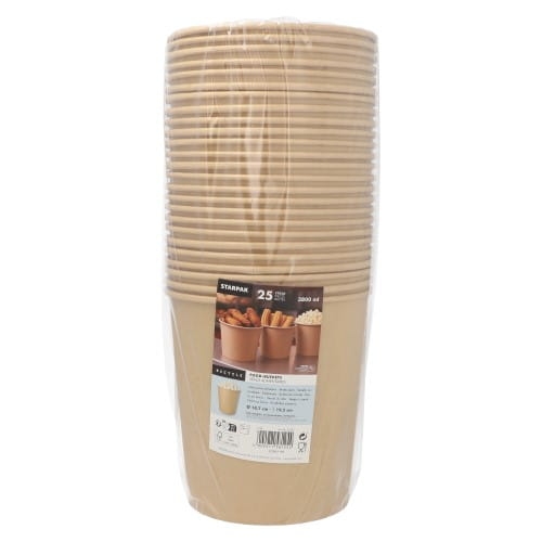 Kubełek papierowy brąz 3800 ml - 25 szt./opak 2