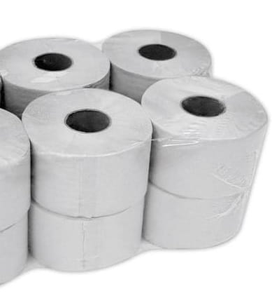 Papier toaletowy do podajnika 180 mm, szer. 90 mm, długość 170 mb, makulaturowy - 12 rolek/opak. 2