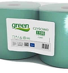Czyściwo przemysłowe w roli zielone Cliver Green - 2 szt./opak. 2