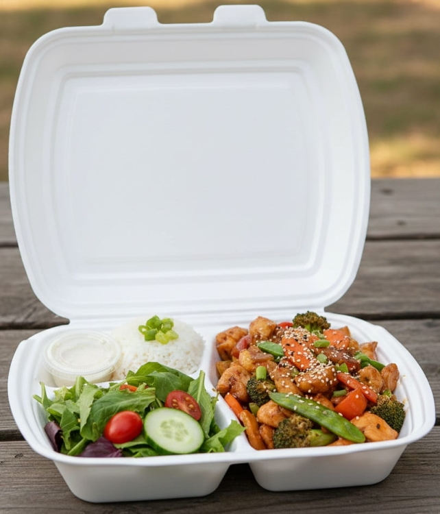 Menubox trójdzielny HP4/3 - XPS - biały - 250 szt./karton 2