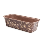 Plumpy papierowa forma prostokątna 158x55x52 brązowo-złoty - 75 szt./karton