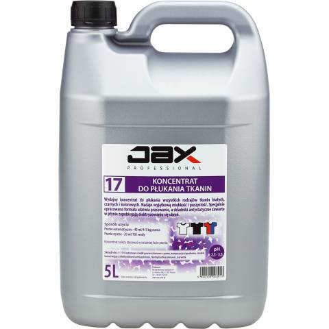 koncentrat do płukania tkanin jax professional 5 litrów