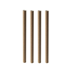 200 szt. Słomki Bubble Tea papier "pure" Ø 12 mm · 20 cm brąz