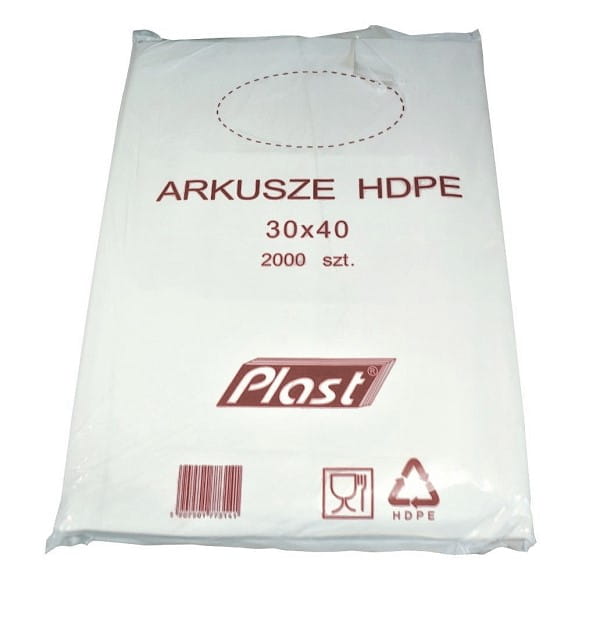 arkusze foliowe hdpe 30 x 40 cm