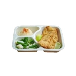 Pojemnik do zgrzewu z pulpy papierowej 3 komorowy 219 x 165 x 48 mm -500 szt./karton