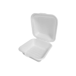 Pojemnik na burgera z pulpy trzciny cukrowej 15,2 x 15,2 x 8 cm - 50 szt./opak.