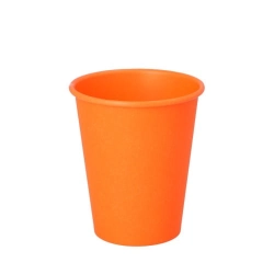 Kubki papierowe 200 ml pomarańczowy (80)  - 50 szt./opak.
