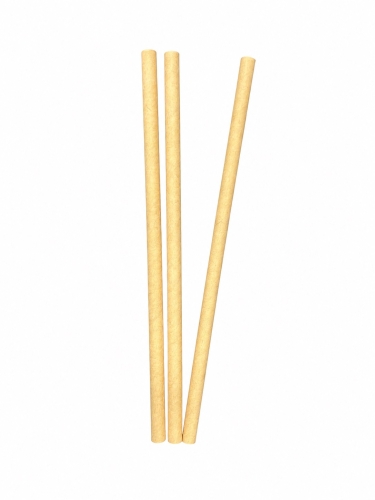 Słomka papierowa kraft 8x197 mm – opakowanie 100 szt
