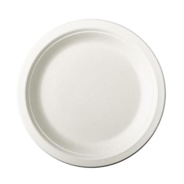 Talerz z pulpy trzciny cukrowej okrągły 15,5 cm - 50 sztuk opakowanie