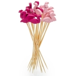 Patyczki bambusowe 12 cm Flamingi