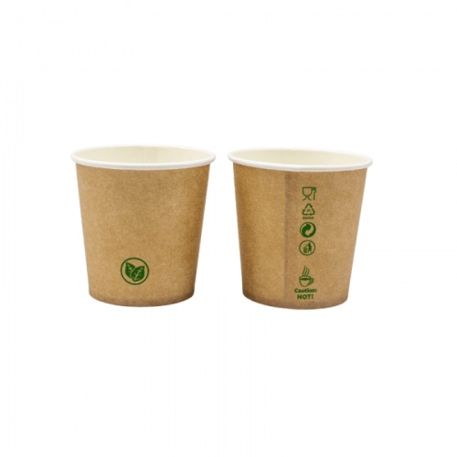 kubek papierowy espresso zero plastic kraft 100 ml
