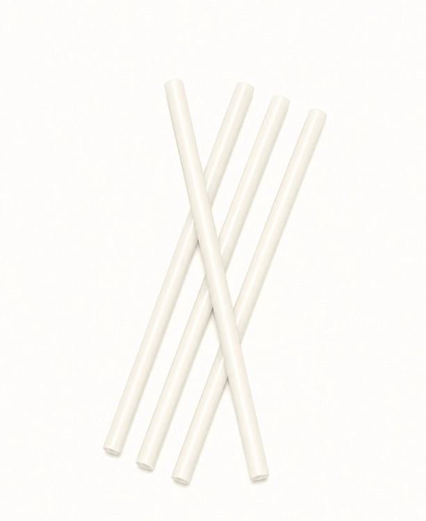 Słomki papierowe białe średnica 6 mm długość 13 cm